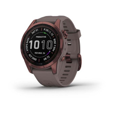 Умные часы Garmin Fenix 7S Sapphire Solar, титановый темно-бронзовый с сланцево-серым ремешком