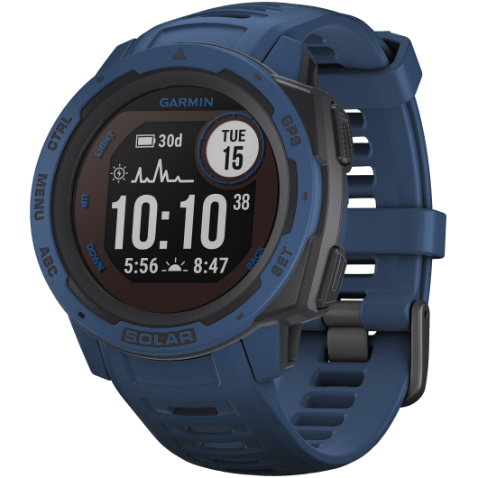 Умные часы Garmin Instinct Solar GPS ,голубой