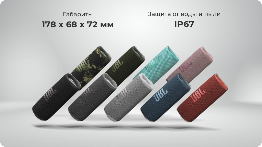 Портативная акустика JBL Flip 6 белая